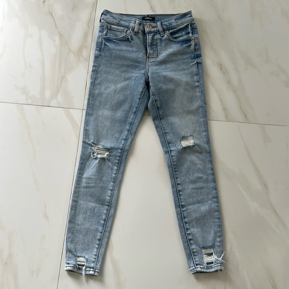 Express Skinny cropped